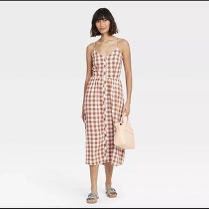 Plaid MIDI Dress